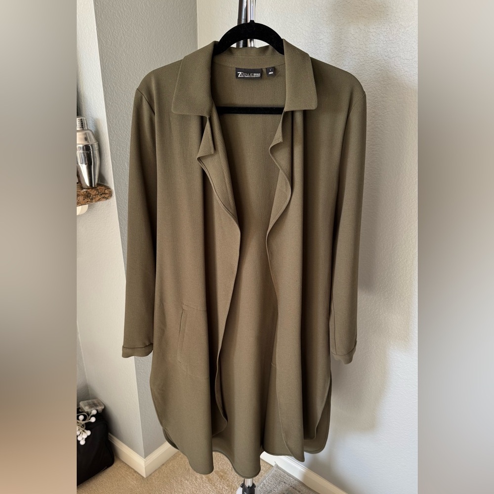 Zara Khaki Women's Shirt Coat